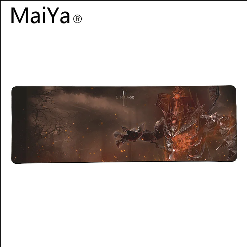 Maiya Высокое Качество Игровой Lineage 2 DIY дизайн игровой с узором коврик для мыши большой коврик для мыши клавиатуры коврик - Цвет: Lock Edge 40X90cm