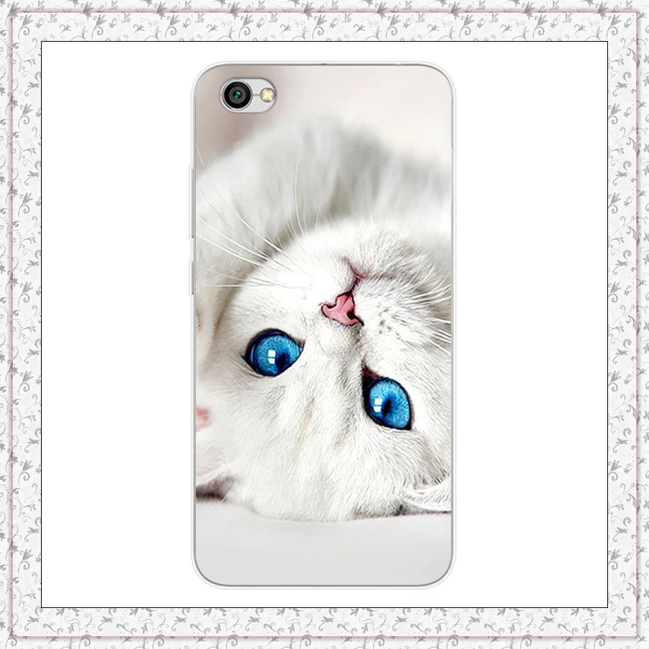 white cat Чехол для Xiaomi Redmi Примечание 5A чехол силиконовый 2G+ 16GB чехол для телефона s мультяшная задняя крышка из ТПУ для Redmi Note 5 A Note5A мягкие чехлы - Цвет: white cat