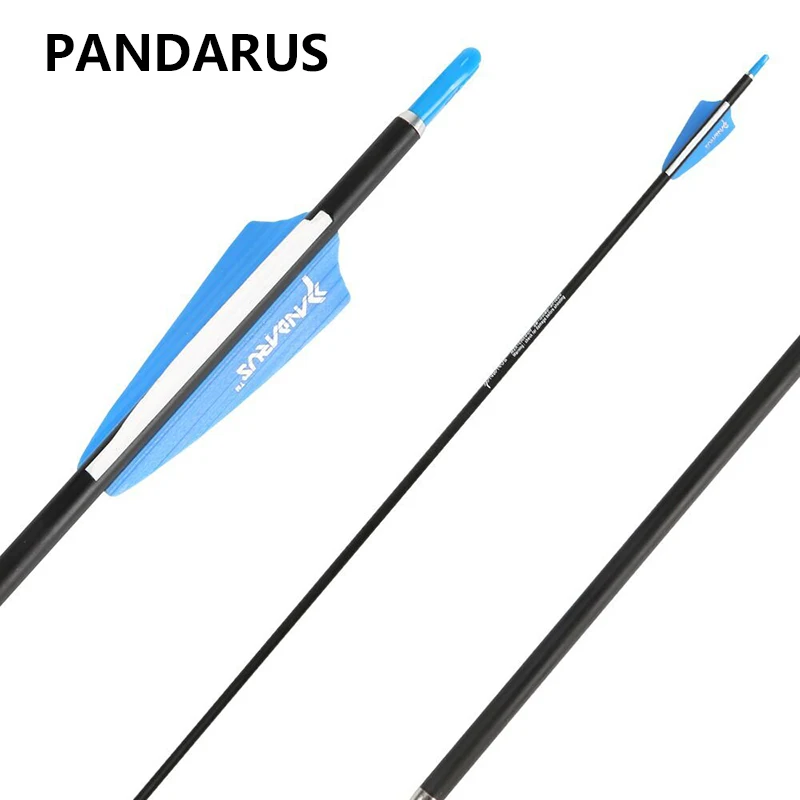 PANDARUS 28/30 дюймовые стрелы для стрельбы из лука углеродные позвоночник 1200
