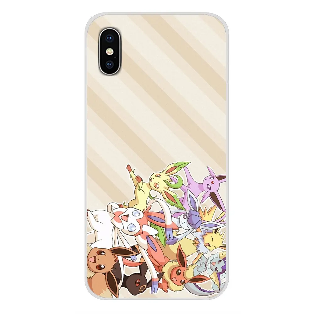 Для Xiaomi Redmi Note 6A MI8 Pro S2 A2 Lite Se влейте 1 Le Max 2 3 для Oneplus 3 6 T ТПУ чехла Радужная Покемон Эволюция Иви искусства