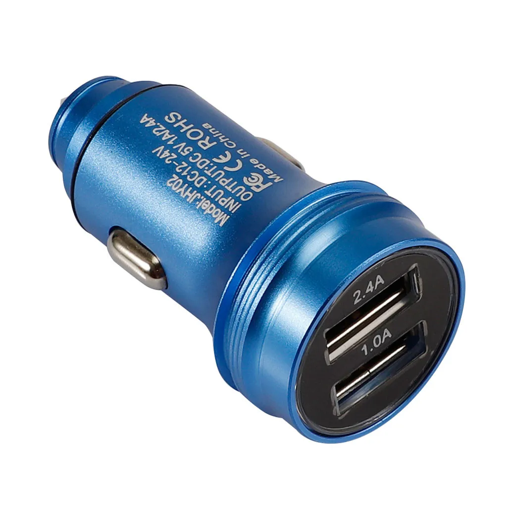 12V Dual USB Автомобильное зарядное устройство с функцией быстрой зарядки QC 3 0 для iPhone