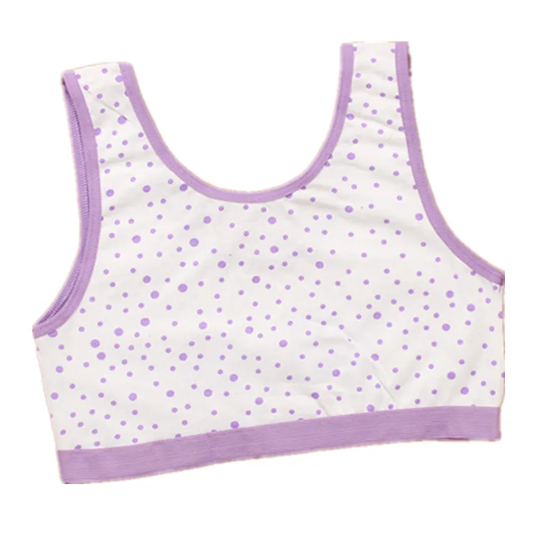 5 шт./лот нижнее белье для девочек спортивный бюстгальтер с милым принтом