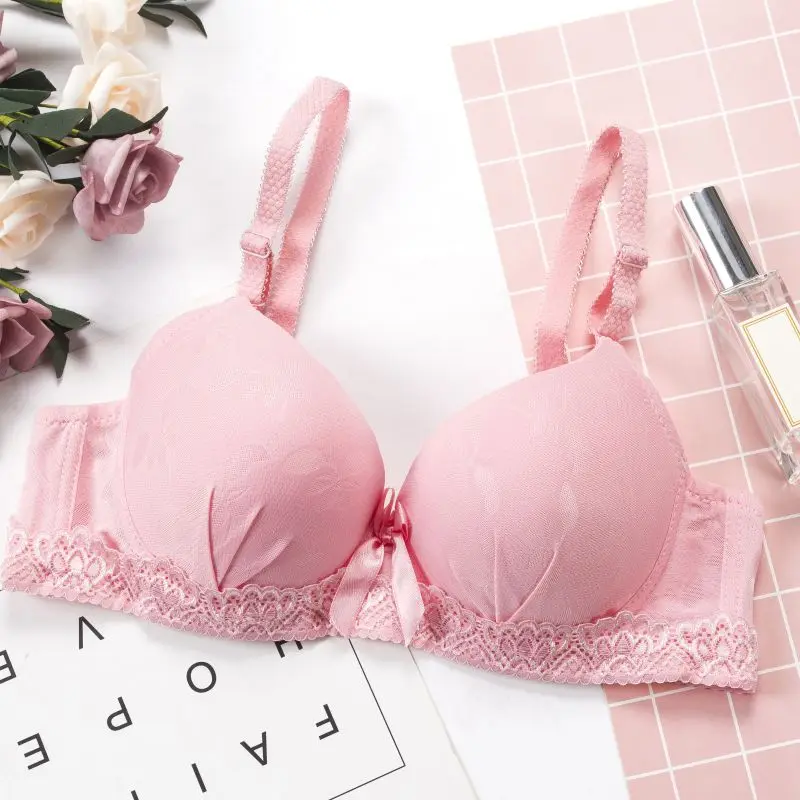 Женский бюстгальтер без косточек женский кружевной с вышивкой Привлекательный