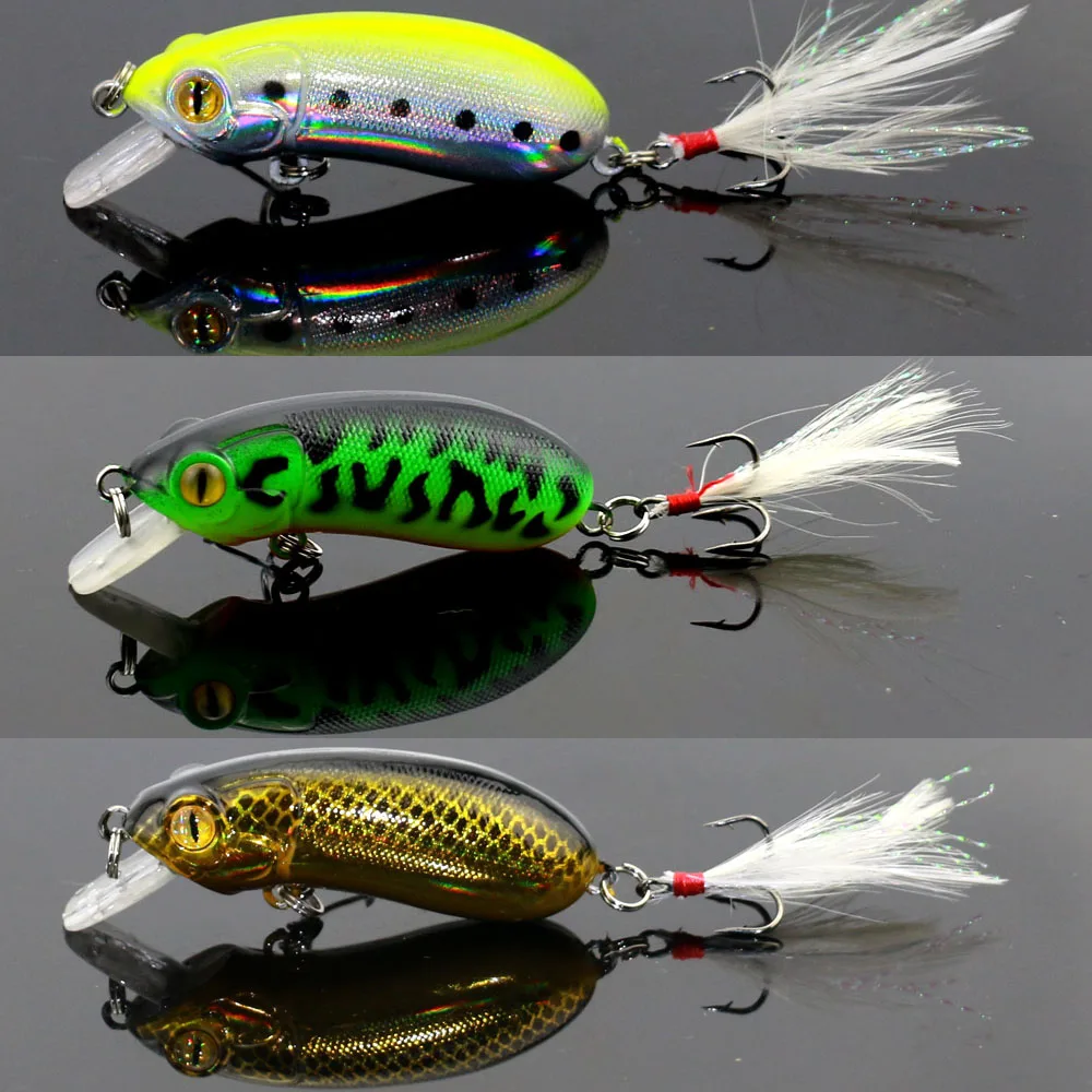 

INFOF 100Pcs/lot 60mm 10g Hard Fishing Lures Crankbait 1.8-3.9M Floating Wobblers Best Crank Hard Bait for Sea Carp Fishing