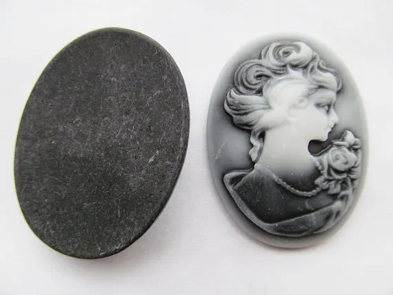 20 шт. 5 цветов 30 мм x 40 Овальный с плоской спинкой из смолы рельефная красота голова