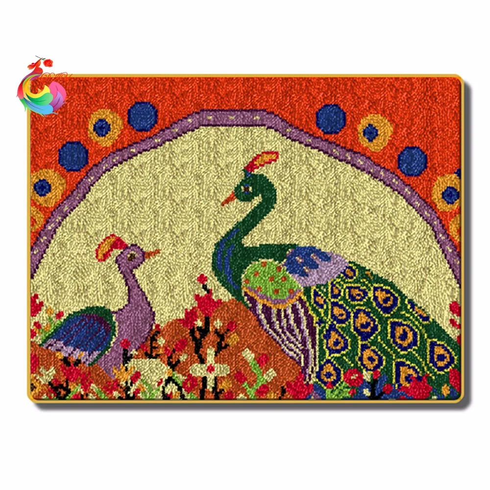 Коврик сделай сам Kit рукоделие крюк с защелкой ковер комплект незавершенной