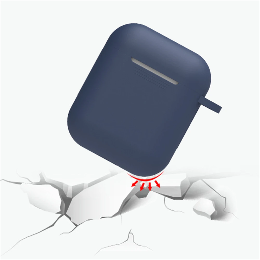 Новый модный силиконовый чехол для наушников противоударный защитный Apple AirPods