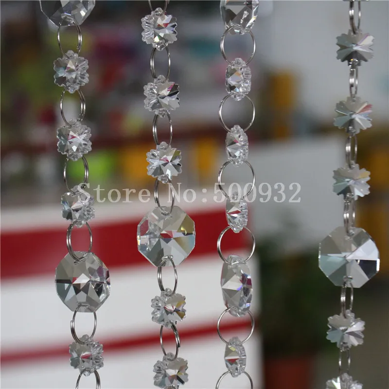 Прозрачная Хрустальная занавеска из бисера или украшение двери 5 мм/Лот Горячая