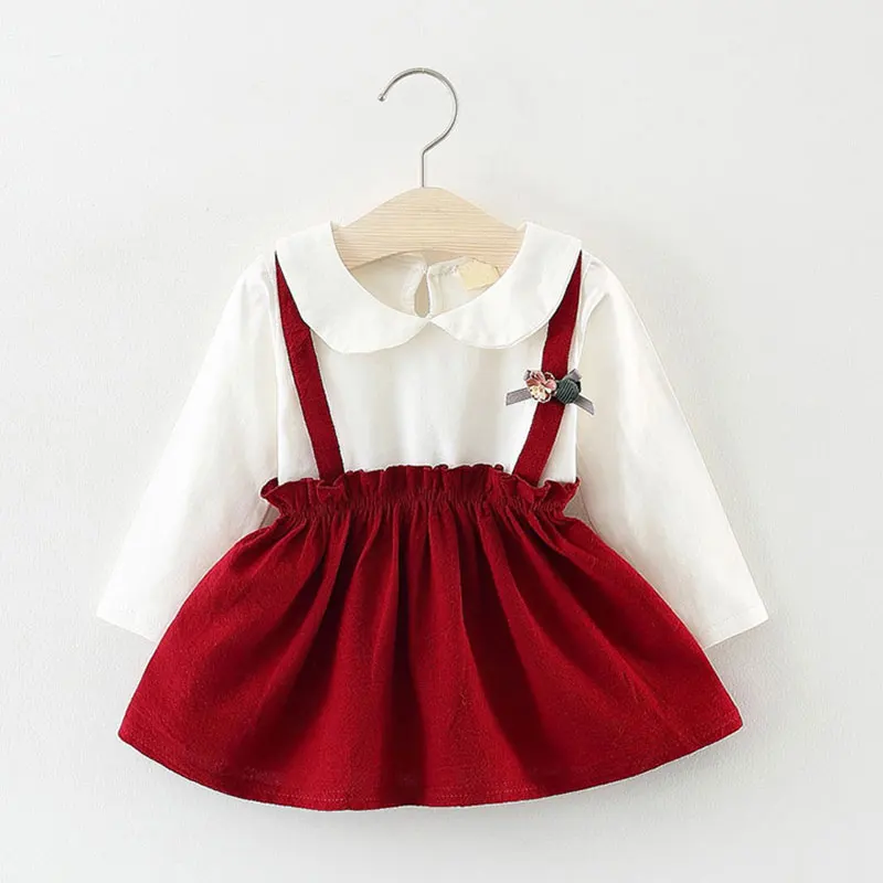 

1st baby girls Spring fall clothes Christmas dress for newborn baby girls clothing birthday princess long sleeve dresses dress