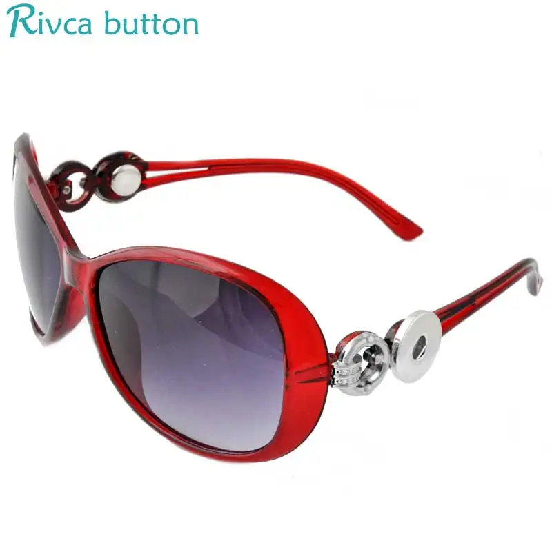Rivca Snap Button Jewelry Adjustable Bracelet 18mm Metal Charms Black Leather Bracelets For Women P00928 | Украшения и аксессуары