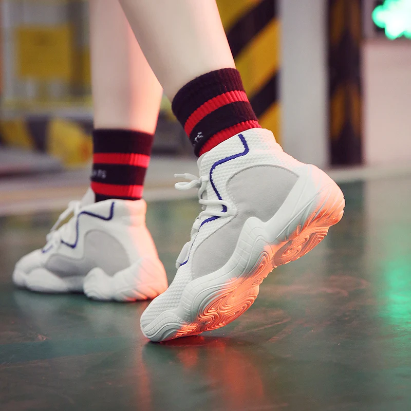 Женская Повседневная обувь 2018 г. Осенняя сетчатая женская на плоской платформе