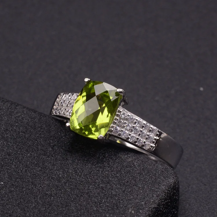 KJJEAXCMY boutique jewelryar 925 Серебряная Инкрустация натуральный танзанит драгоценный камень кольцо Поддержка обнаружения oiqw