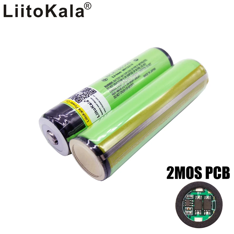 Аккумулятор Liitokala NCR18650B 2 шт. литий ионный аккумулятор 18650 3400 мАч с оригинальной