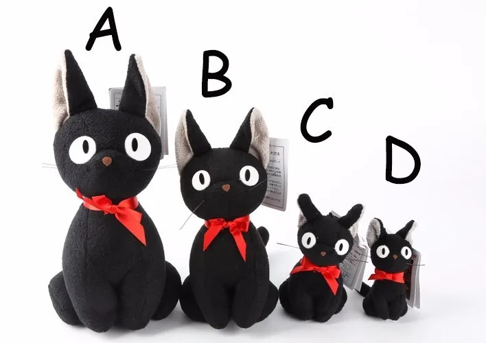 Большой размер Jiji Cat Studio Ghibli Hayao Miyazaki Kiki черная Jiji плюшевая кукла игрушка Kawaii черная кошка Kiki мягкая игрушка для детей