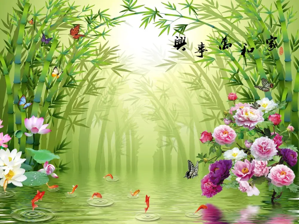 Шторы для спальни бамбуковые цветы роскошные занавески гостиной кухни | Дом и сад