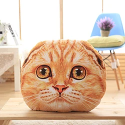 Шотландский Сложите Cat плюшевая подушка Полностью мягкие Животные кошка декор подушки диван кресло подушка в форме котенка Детская кроватка Подушка 40/50 см - Цвет: Brown Fold 40cm