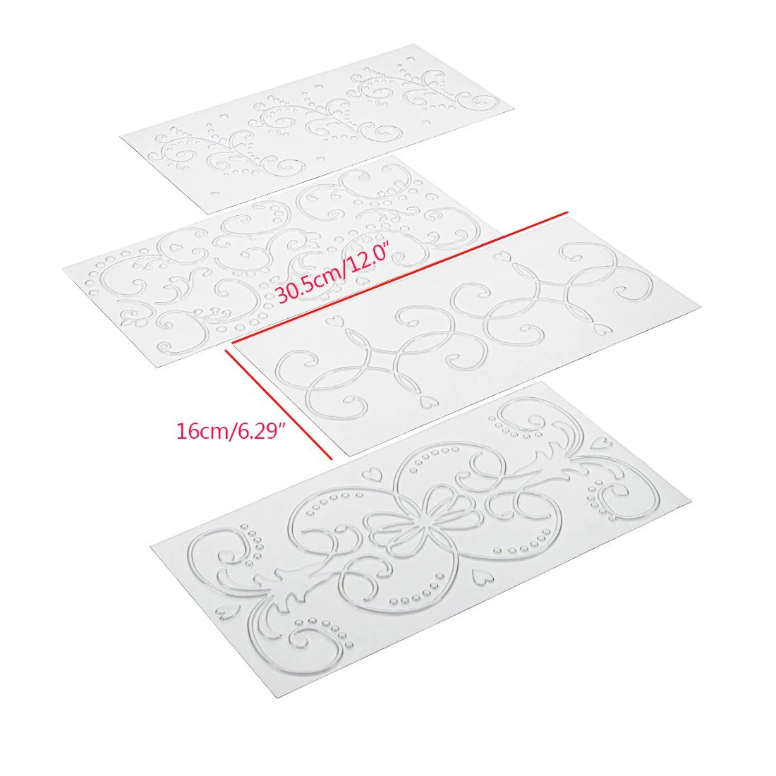 Инструменты для украшения торта 1 шт. прозрачная текстура Рамный коврик