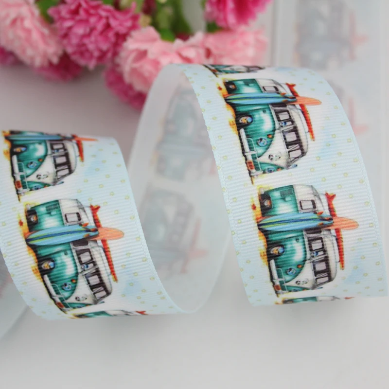 1-1/" 38 мм Караван напечатанный grosgrain лента DIY подарок ручной работы тканевая лента для упаковки 20 ярдов головной убор бант для волос diy вечерние украшения
