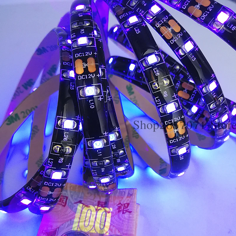 UV светильник Светодиодные ленты УФ ночная рыбалка s ультрафиолетового 395 405nm LED