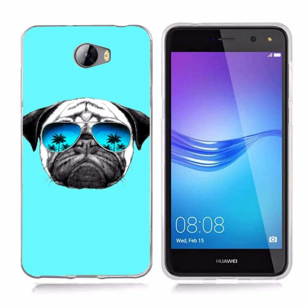 Для huawei P9lite/P8 Lite 2016 2017 Y5 II 2 Y5ii/Y6II компактный с милой собачкой рисунком в виде сов