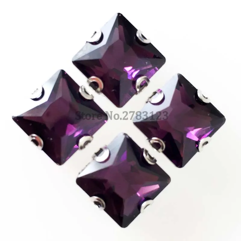 Устойчивое к царапинам темно фиолетовое квадратное плоское стекло высокого