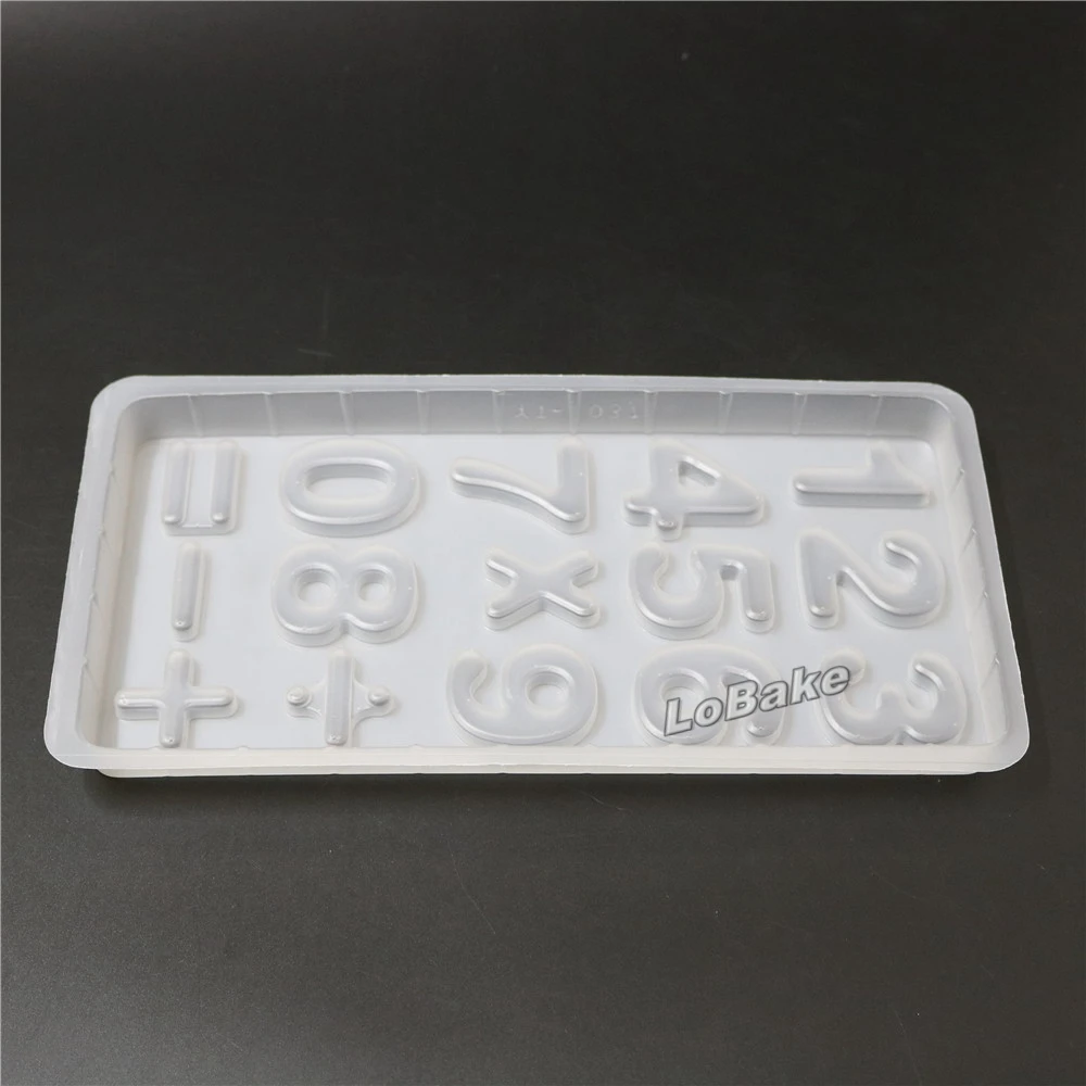 (5pcs/lot) Brand new Figure number and mathematical symbol shape Semi-transparent PP Plastic pudding Chocolate Mold accessories | Дом и сад