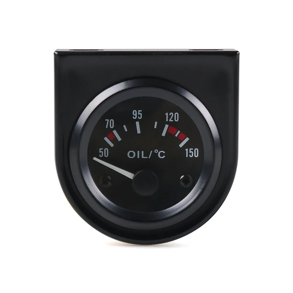 oil temp gauge 2 дюйма 52 мм черный вольт метр Температура воды Температура масла Датчик давления масла датчик уровня топлива AMP метр тройной Калибр наборы автомобиля метр - Цвет: oil temp gauge