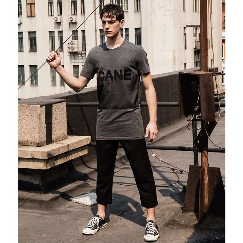 VIISHOW Лето 2017 г. мужские модные футболки с буквенным принтом брендовая одежда