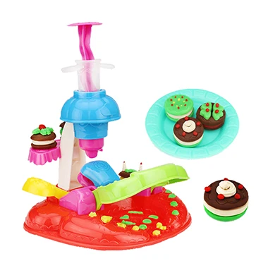 cookies maker 3D Цветные тесто моделирование красочные ПЛАСТИЛИНОВАЯ глина с doughs мороженое и леденец идеально печенье maker образования детские игрушки - Цвет: cookies maker