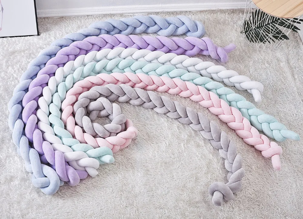 2 м детское постельное белье для младенцев-бампер Защита от столкновений