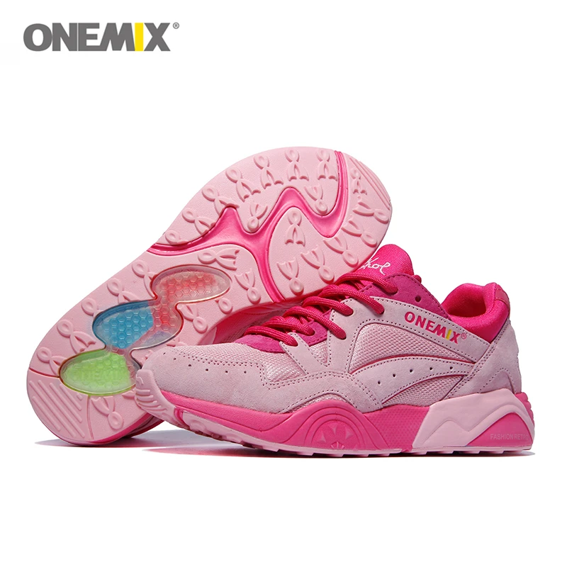 

Onemix Cheap Running Shoe Woman Retro Blue Athletic Sneaker For Women Walk Sport Trainers Max Size Chaussures De Course #1122