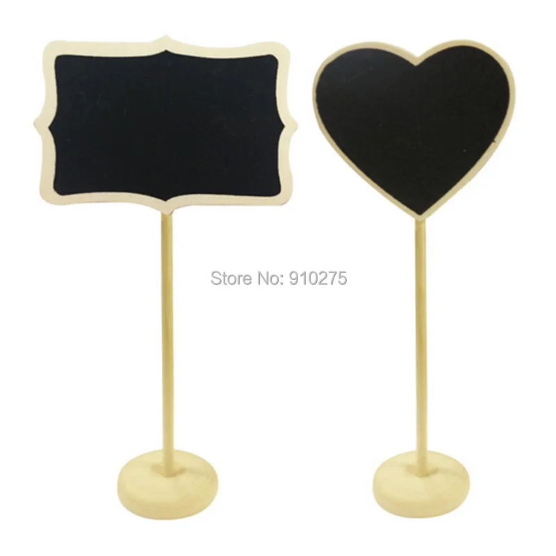 50 шт./лот DIY Мини доска свадебные украшения стола цифры на палочке стенд Место