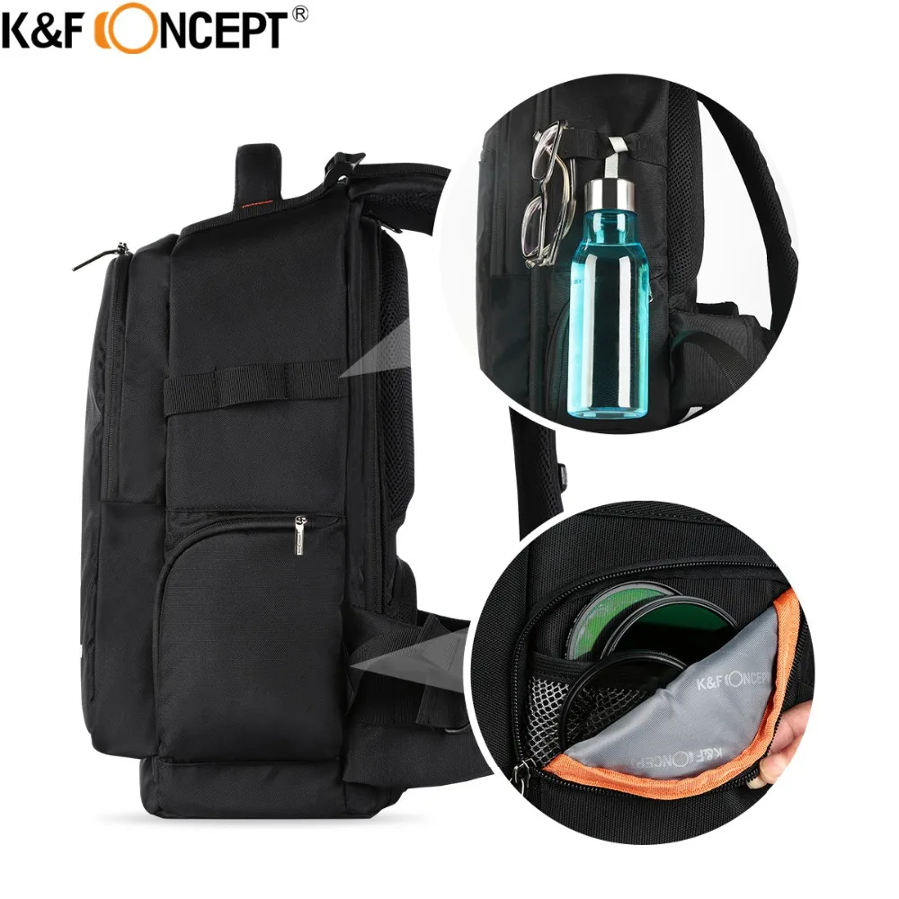 K & F CONCEPT Водонепроницаемый Камера Рюкзак Мульти функциональные DSLR SLR Камера/видео