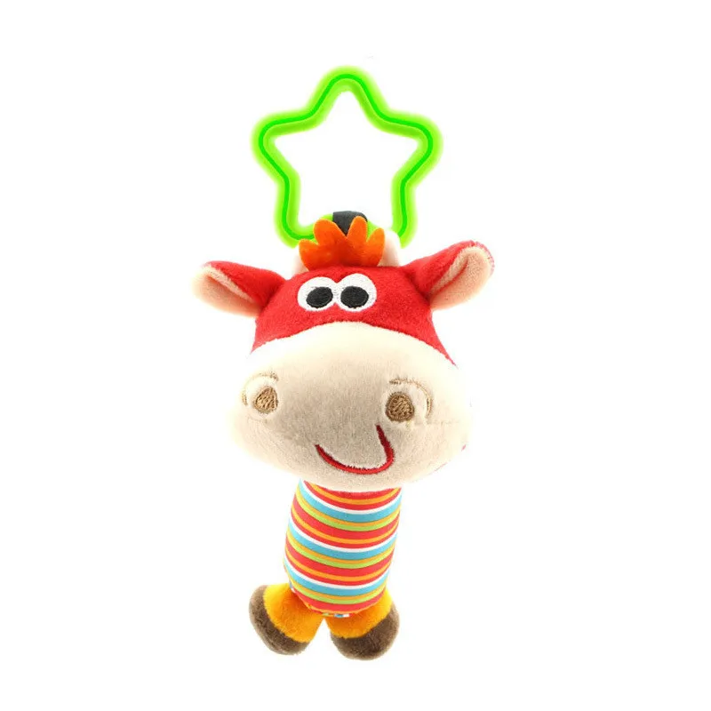 Deer Детские погремушки, игрушки, Мультяшные аномальные плюшевые колокольчики, для новорожденных, детская коляска, кроватка, подвесные погремушки, Kawaii, для детей игрушки для младенцев, подарки - Цвет: Deer