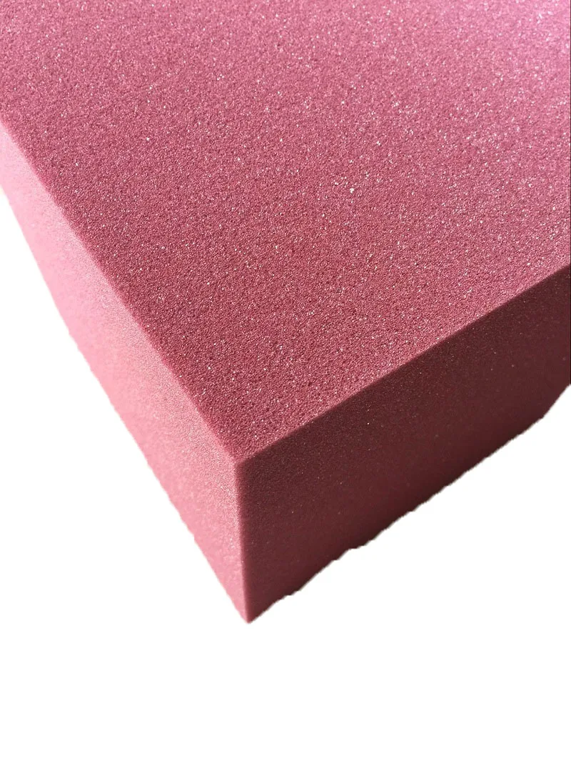 Звукоизоляционная пена бордового цвета 2 шт. 20*20*20 см