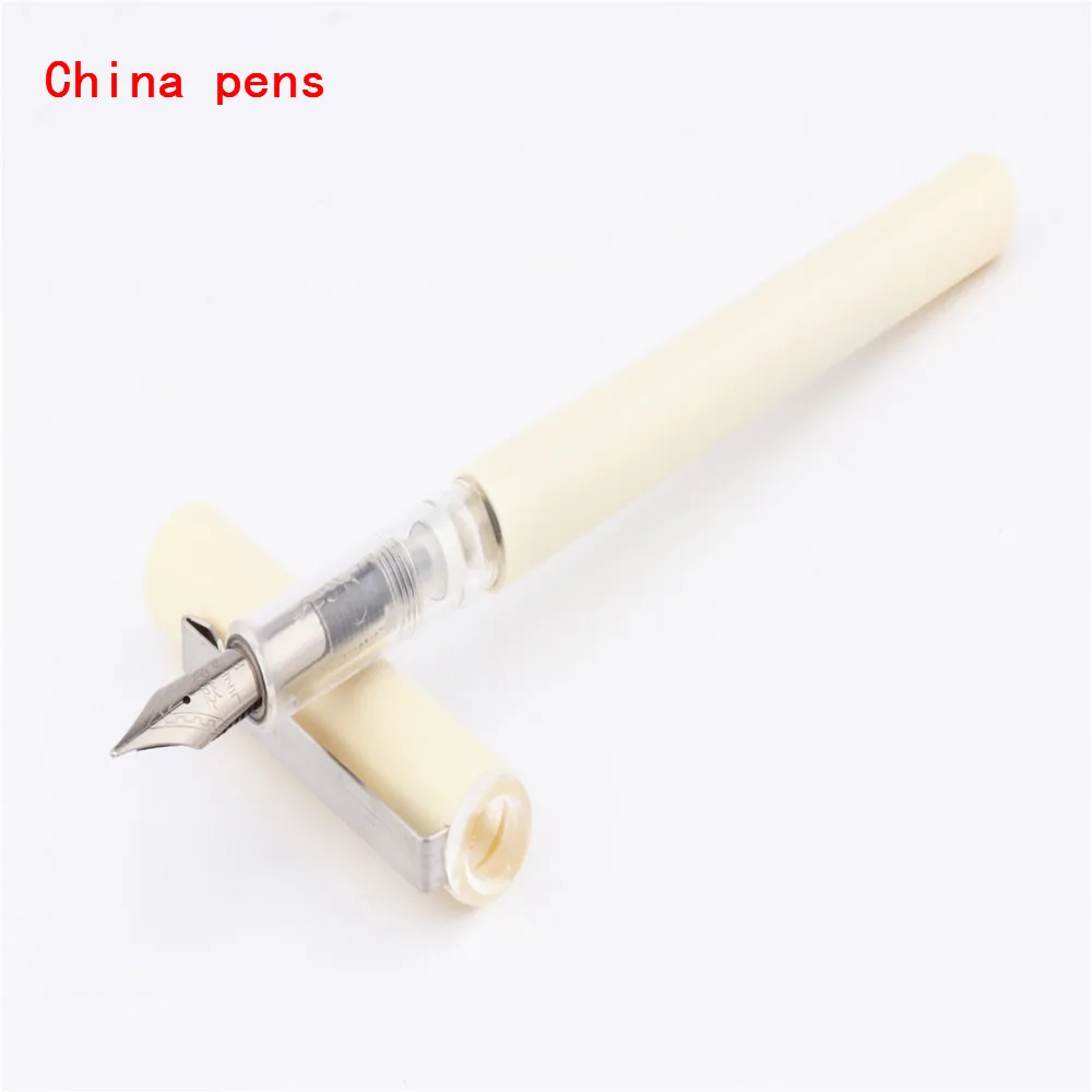 Milk white JINHAO 991 все прозрачные 5 цветов Учебная практика офисные канцелярские тонкие перьевые ручки новые - Цвет: Milk white