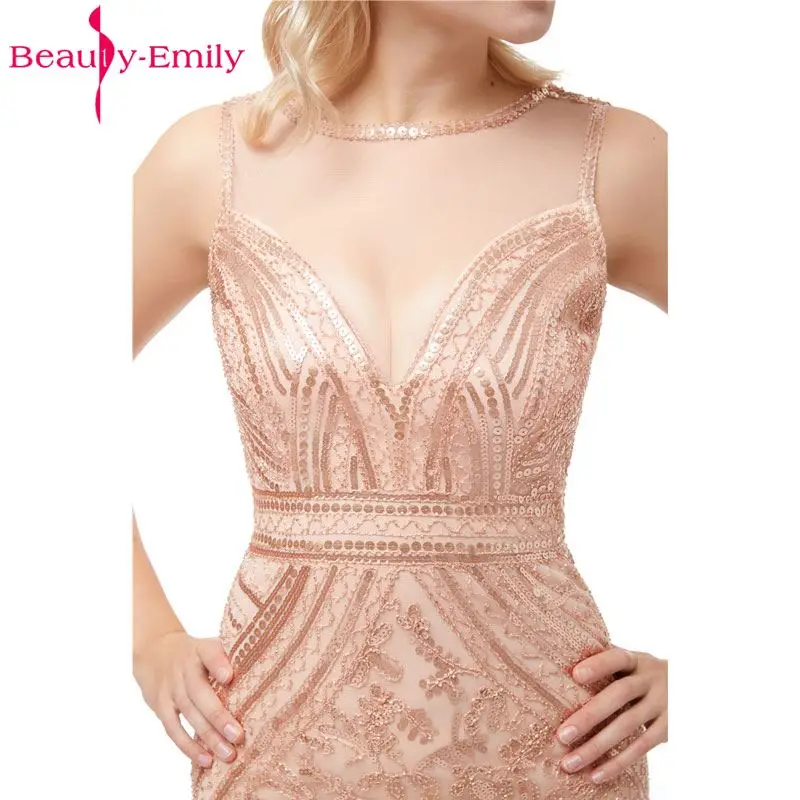 Женское вечернее платье с блестками Beauty Emily длинное официальное Русалка для