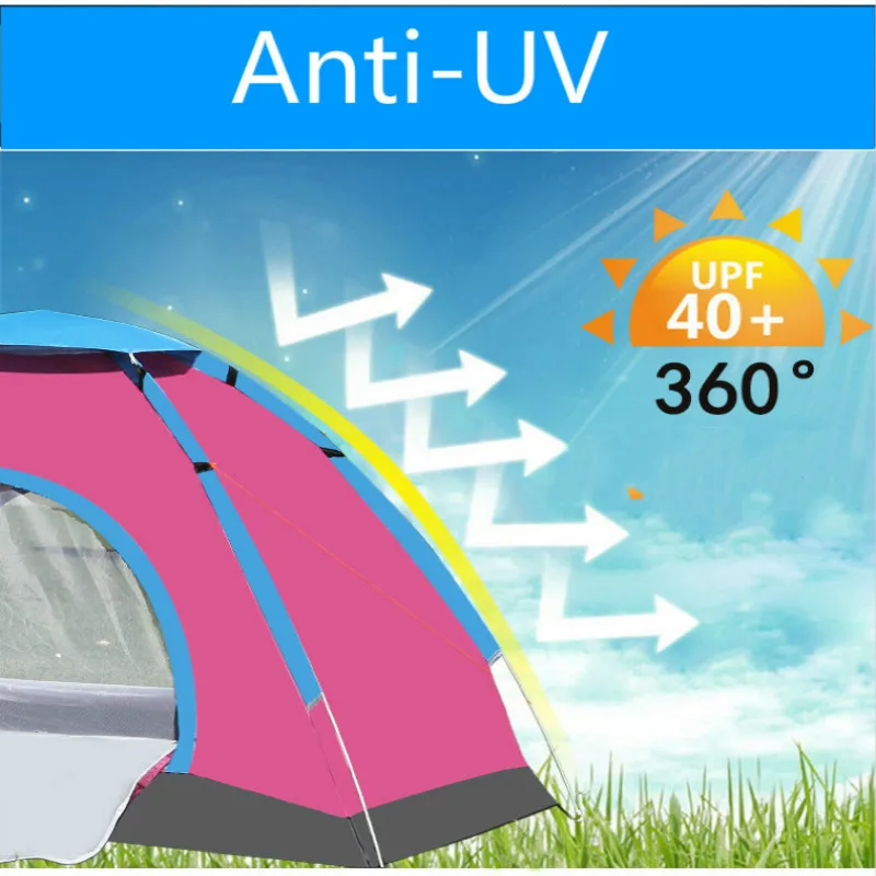 Автоматическая палатка для кемпинга 3 4 человек Carpas De Camping мгновенная Настройка