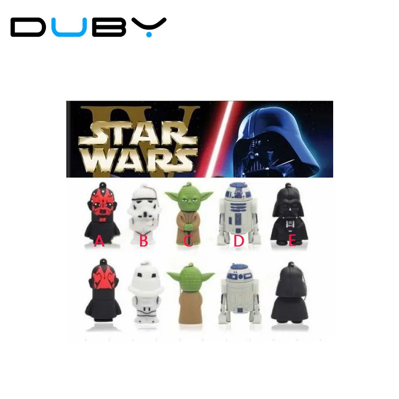 USB флеш накопитель с роботом R2 D2 Дарт Вейдер йода 8/16/32/64 ГБ|u disk|yoda usbrobot r2d2 |
