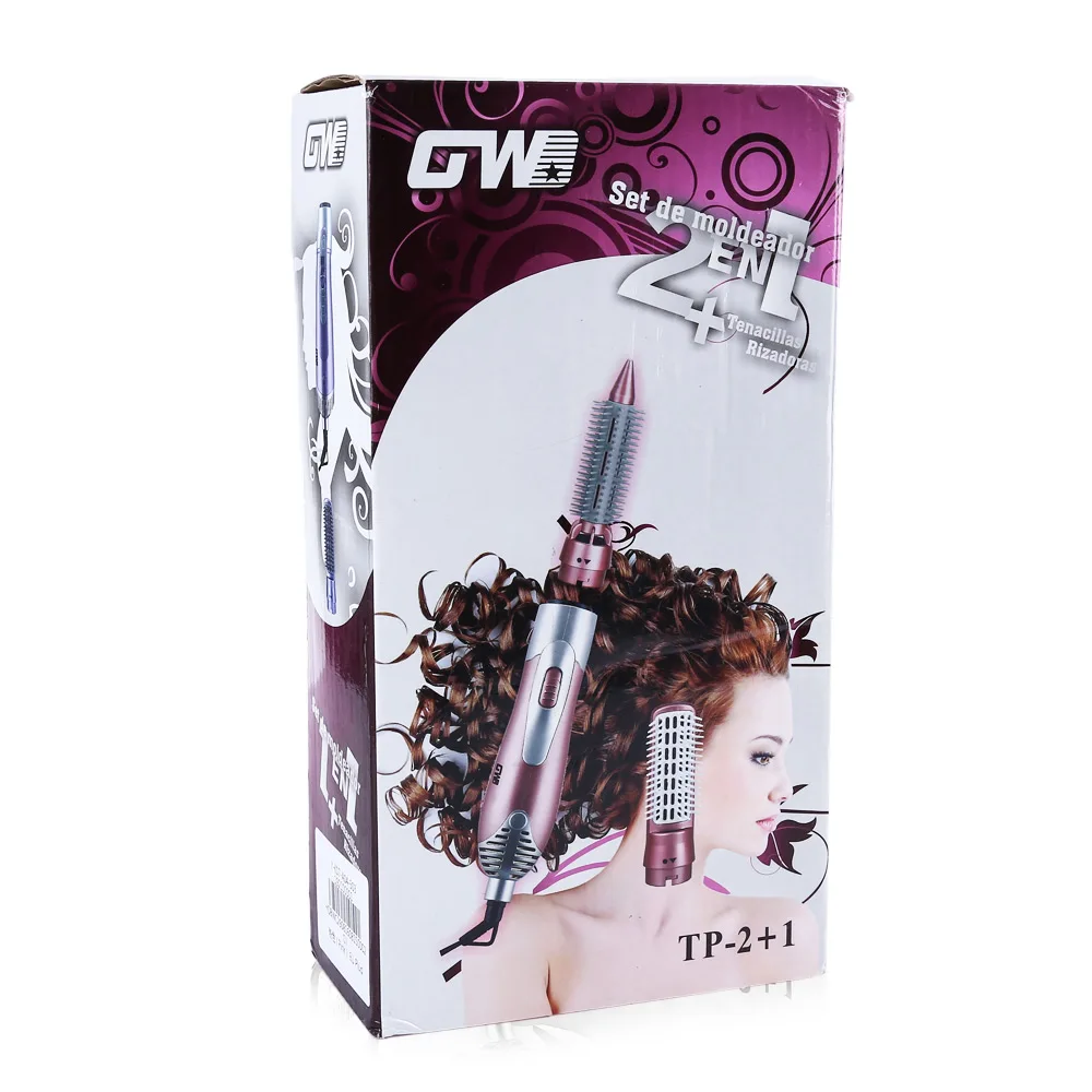 GW бренд Pro для завивки волос фен расческа керлинг сушки Функция 2 в 1 гребень multi al