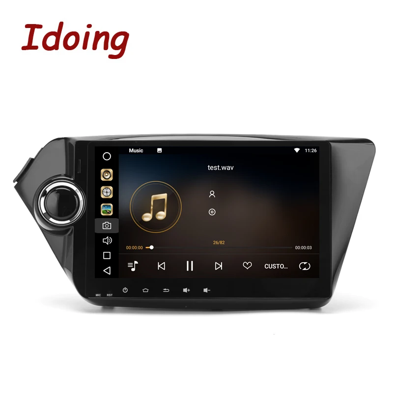 Idoing 2Din9 &quot4 Гб ОЗУ 32 ПЗУ Восьмиядерный автомобильный gps-плеер для Kia K2 Rio Android8.0