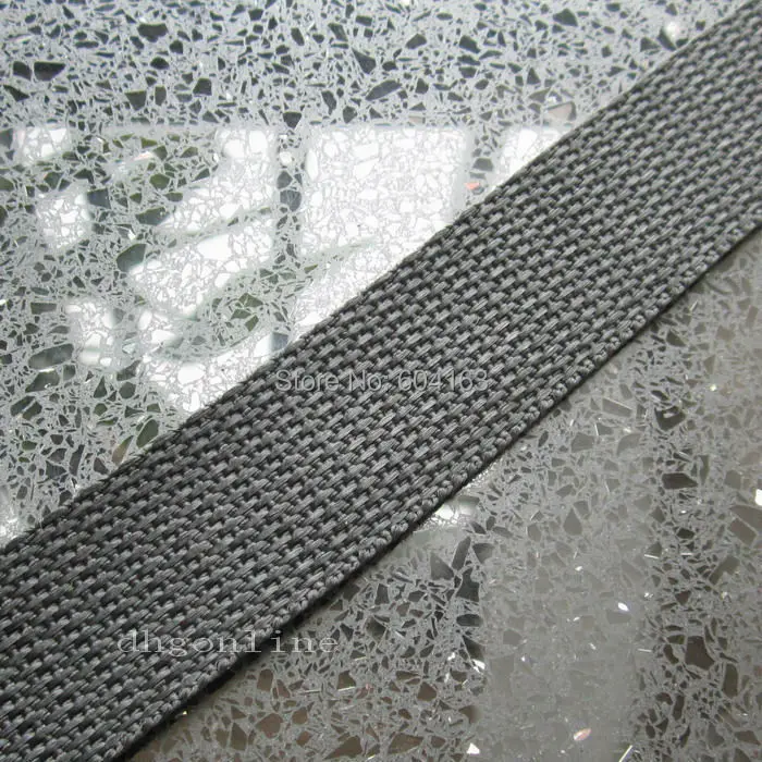 25 Yard 1&quot 25mm Polypropylene Webbing Belt Strap Buckles Strapping Black PP |