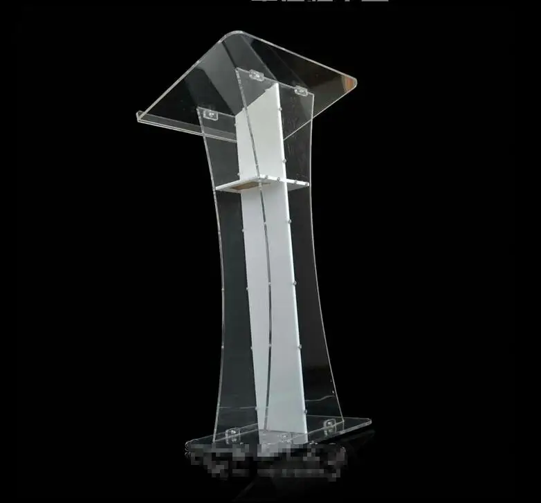 

Free Shipping fashionable custom acrylic podium / acrylic lectern / pulpit of colorless transparent Church