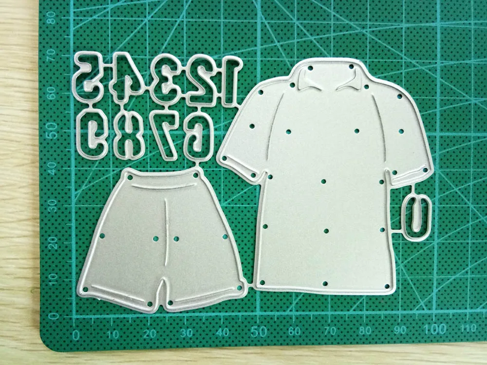 Металлические Вырубные штампы Джерси Набор цифр рамка трафарет рельефное