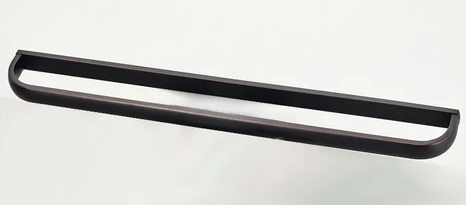 Однорычажный держатель для полотенец из латуни черный бронзовый 60 см |