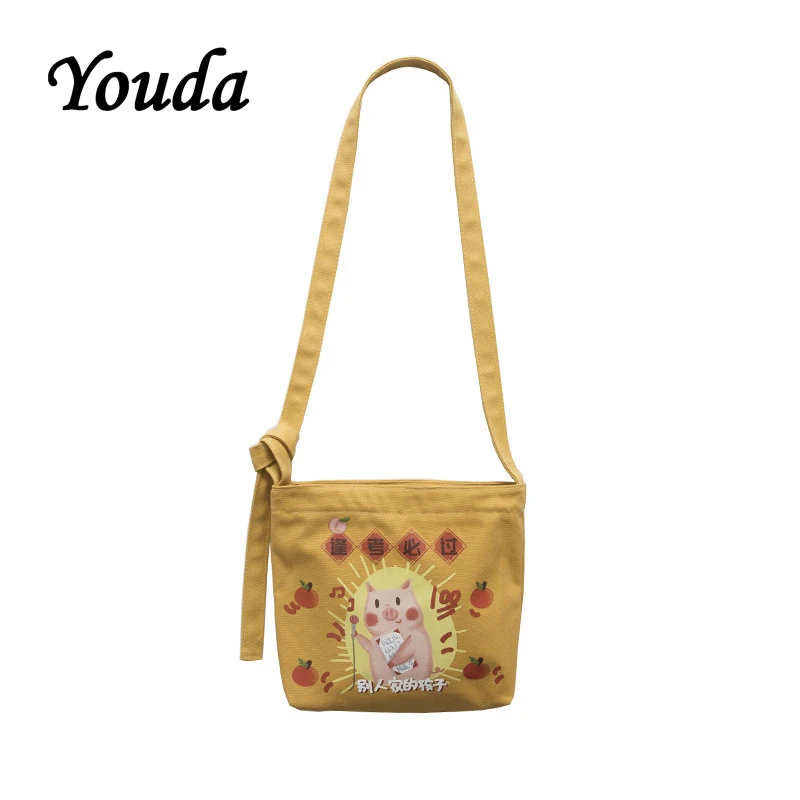 Youda/оригинальная Милая женская сумка-мессенджер с мультяшным принтом модная