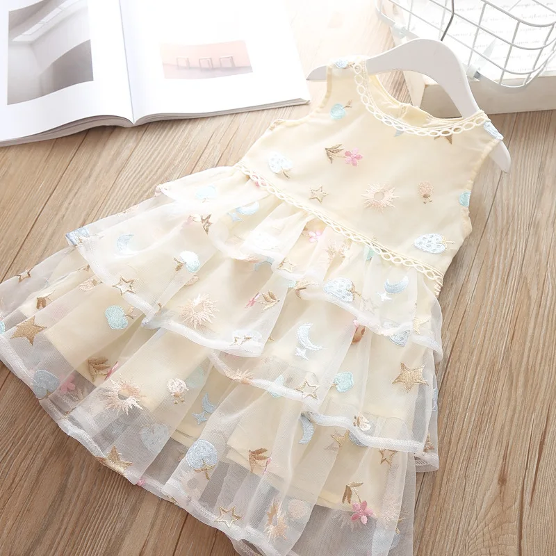 Милое многослойное праздничное платье для маленьких девочек оптовая продажа