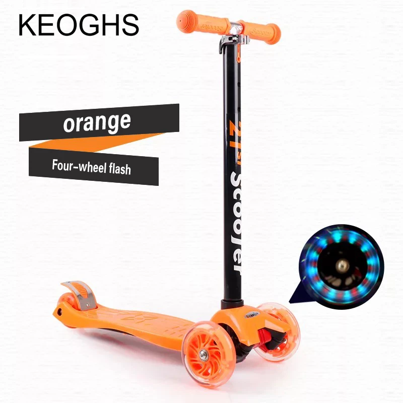 Детский самокат для маленьких детей из PU искусственной кожи с 4 колесами Fashing