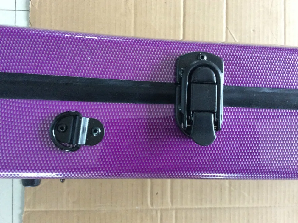 Чехол для скрипки 4/4 из углеродного волокна продолговатая фиолетовая форма|violin