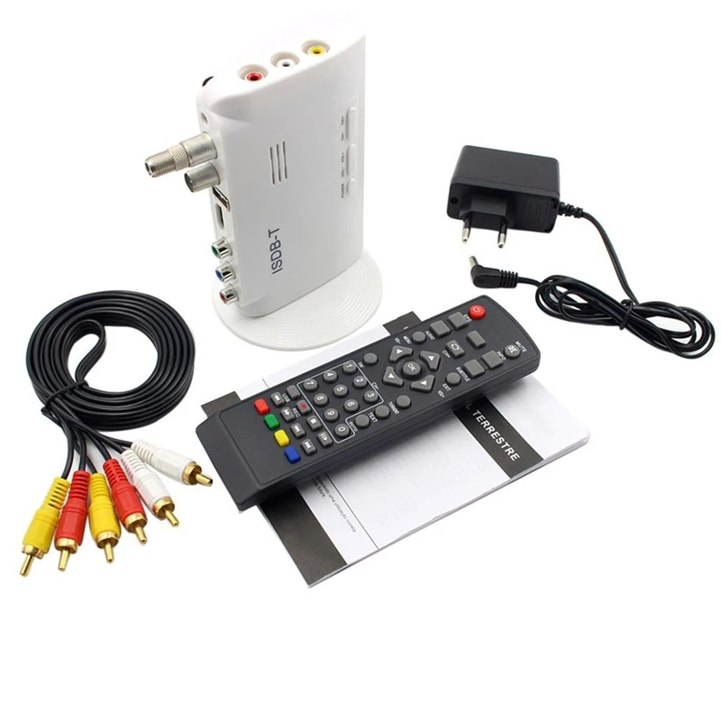 США/ЕС Разъем 1080P ISDB-T ISDB-C HDMI цифровой наземный конвертер спутниковый ТВ тюнер коробка приемник усилитель сигнала с пультом дистанционного управления